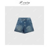 04-1潘依绣丁丁宠粉PanYiXiu/潘依绣重工洗水百搭显瘦牛仔短裤Q63987 商品缩略图0