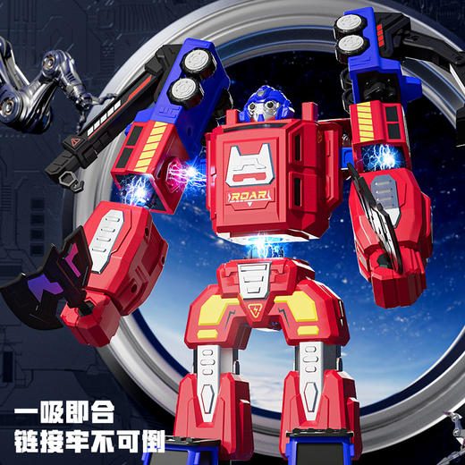 特惠🔥立减30元❗️8合1磁力变形机器 百乐森儿童机器人玩具 磁力百变形金刚小汽车 合体旋转关节擎天柱儿童玩具 商品图5