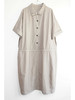 纸感棉系扣两穿工装连衣裙 商品缩略图4