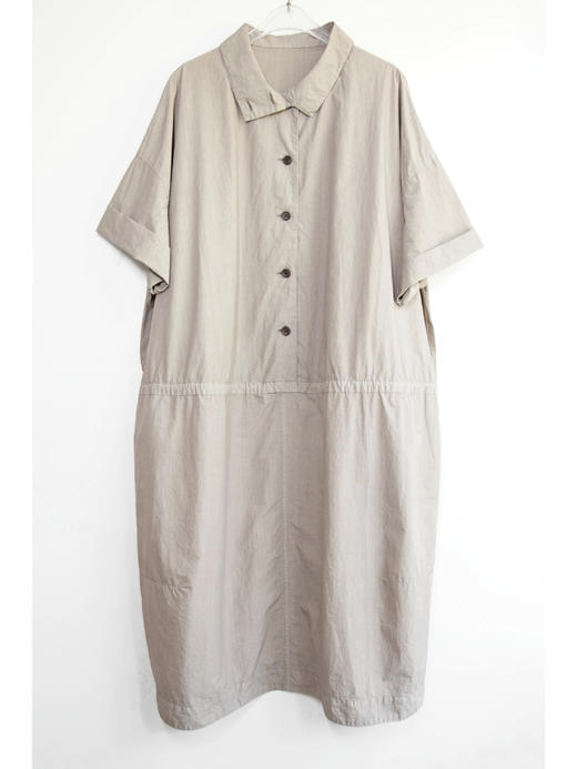 纸感棉系扣两穿工装连衣裙 商品图4