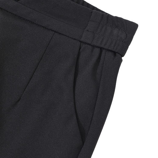 半身缘女裤 春季弹性腰头拼接九分锥形休闲裤261202E30320225 商品图2