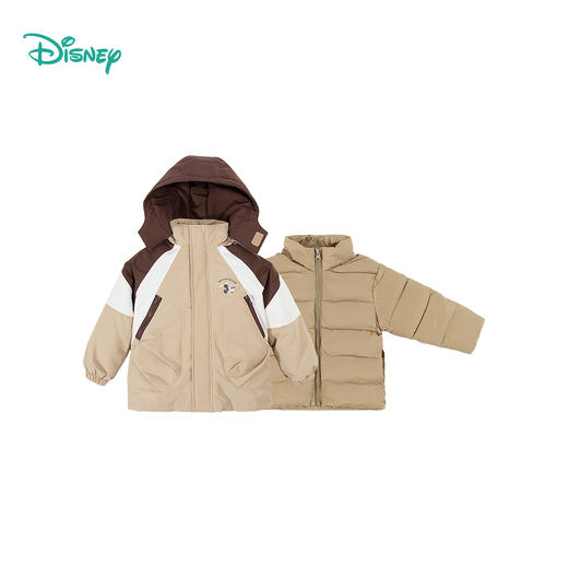 迪士尼男童冬款羽绒外套（两件套）冲锋衣两件套XD4DS122 商品图8