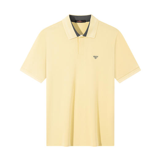 【冰糖玉/不变形领】柒牌男装26夏上新短袖POLO衫柔软舒适上衣男 130T70580 商品图4