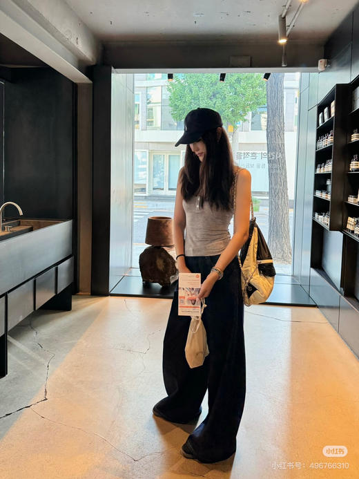 自留！自在慵懒 密织天丝亚麻 宽松 松弛感 显瘦 阔腿裤 懒人 休闲裤～ 商品图9