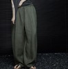 松针绿亚麻阔腿裤 超稀缺的天然亚麻 轻薄透气 宽松阔腿显瘦 商品缩略图5