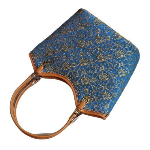 丁摩 壮锦包女休闲单肩斜挎手提通勤托特包菜篮子包6ZF-5603F3 商品图4