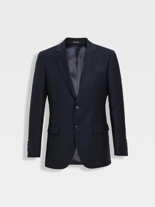 callisto藏青高支羊毛混纺西服 商品图0