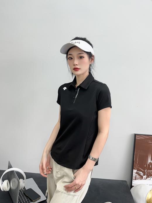 点此购买 迪桑特夏季女士TOUGH透气运动休闲翻领短袖POLO衫 qk 343149 商品图7
