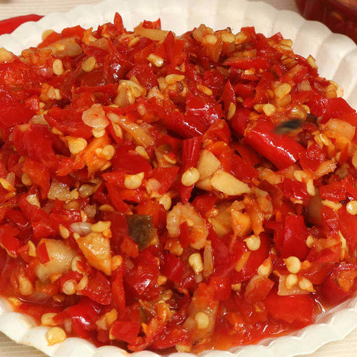 剁辣椒500g湖南新化特产剁椒酱农家手工自制下饭菜即食辣子辣椒酱 商品图2