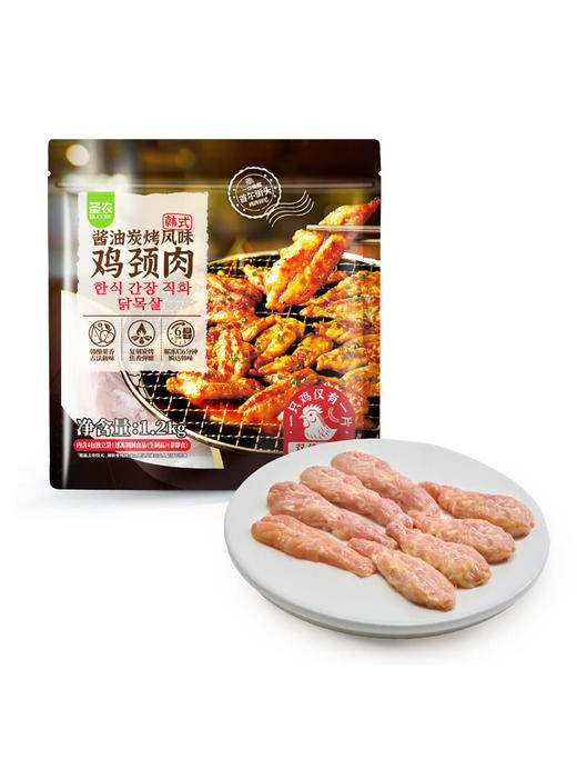 MM 山姆 韩式酱油炭烧风味鸡颈肉 1.2kg 商品图0