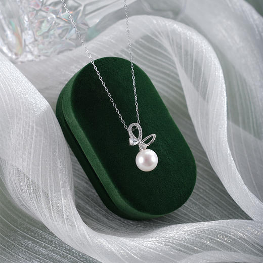 子佩集【蝴蝶缪斯】银S925珍珠惜王妃套链【MLTL004】9mm珠蝴蝶结2601 商品图1