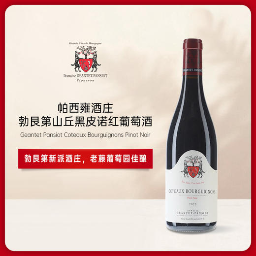 Geantet Pansiont Coteaux Bourguignons Pinot Noir 2023帕西雍勃艮第山丘黑皮诺红葡萄酒 商品图0