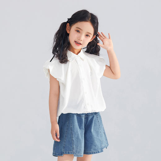 【120-165】【可可鸭】女童夏季短袖衬衫 商品图2