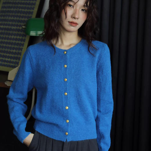 富比羊 春款纯色小开衫 简约高级 软糯舒适 百搭不挑人 6色可选 商品图5