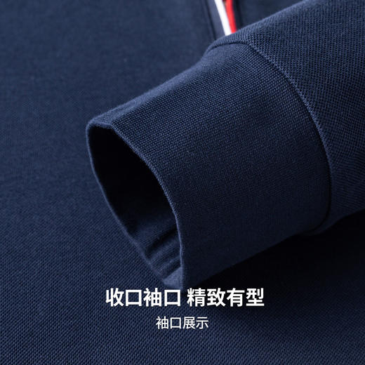 【含棉】圣得西男士长袖t恤2026新款春季通勤商务休闲Polo衫上衣 商品图9