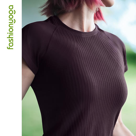 F13309Q弹条纹一体织短袖（不含胸垫） 商品图11