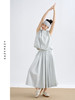 纸感棉高密棉圆领无袖伞裙套装 商品缩略图1