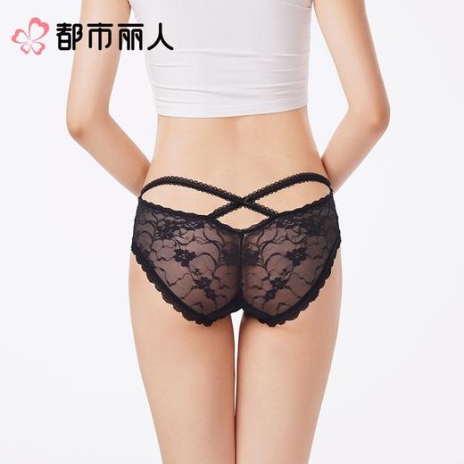都市丽人内裤女士内裤蕾丝内裤蕾丝网布内裤LKC3M7 商品图2