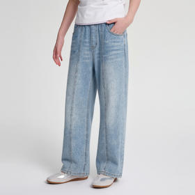 笛莎Deesha 2026年夏季新款中童女童牛仔裤裤子