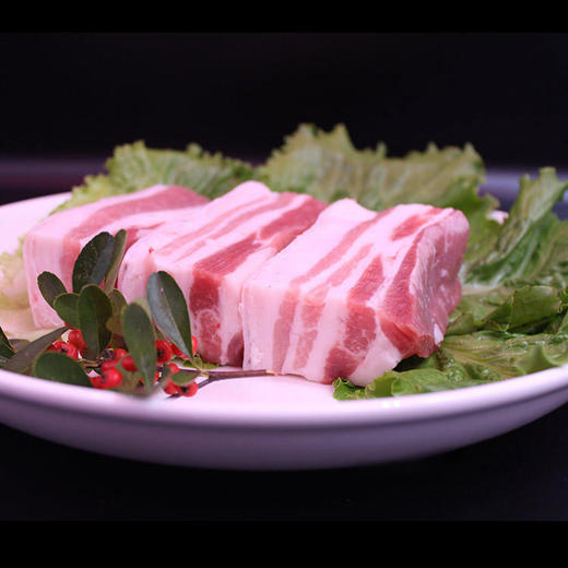 金永丰关中黑精制五花肉350g/盒 商品图2