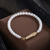 子佩集【月珀神谕】银S925珍珠惜王妃手链【MLSL014】4mm珠镀金蛇2601 商品缩略图0