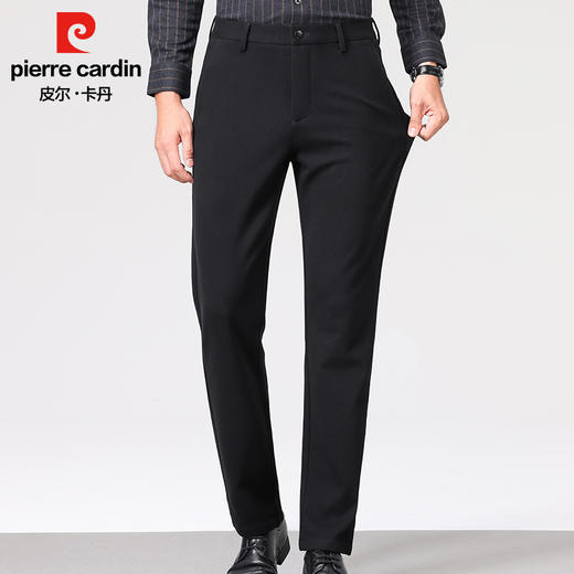 皮尔卡丹420克秋冬羊毛商务长裤针织裤PXX08012 商品图1