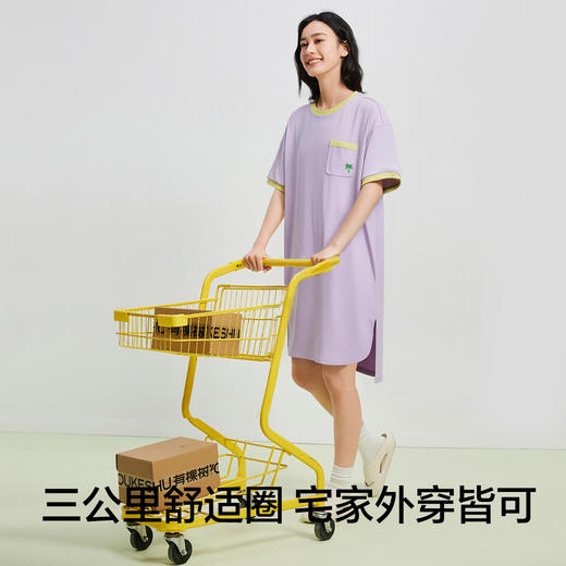 【清仓捡漏】【5A抑菌 100%棉】【M-2XL】【有棵树】女士裙子夏季纯棉睡裙 商品图6