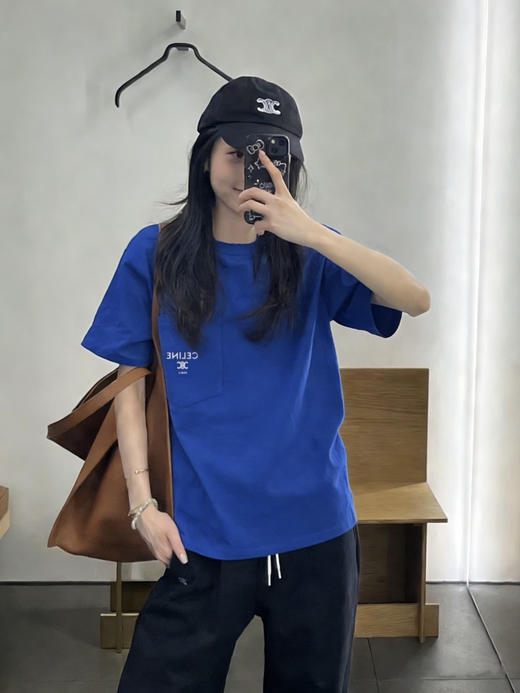 赛琳 25ss字母标识凯旋门刺绣短袖T恤 男女同款（DY） 商品图2