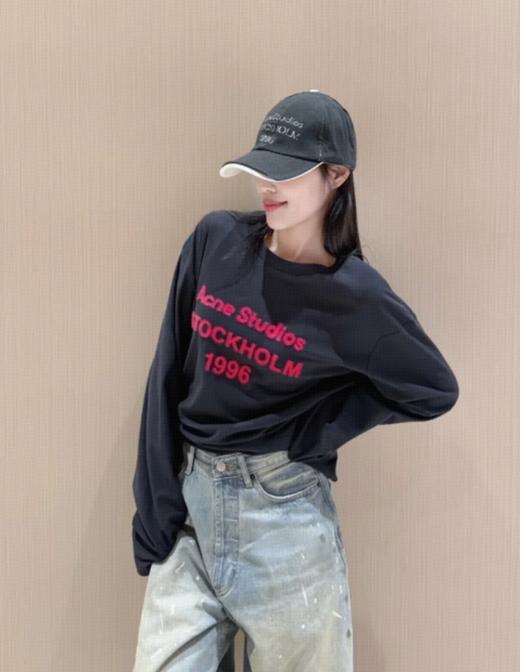 Acne Studio*26春夏新款1996植绒长袖➕短袖T恤 商品图12