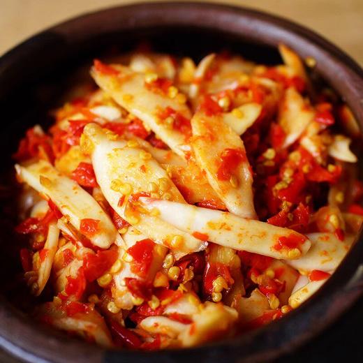 手工剁椒姜丝500g湖南特产娄底新化坛子菜香辣酱菜下饭菜腌菜醋姜 商品图0