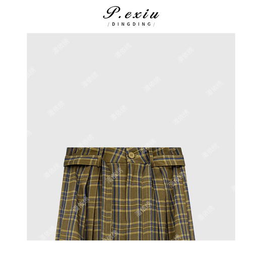 03-5潘依绣丁丁宠粉韩系氛围格子长裤Q63412 商品图2