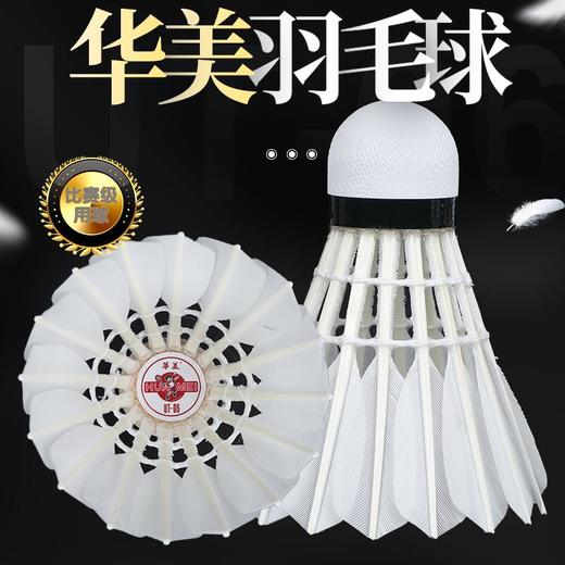 华美UT-06正品飞行稳定耐打俱乐部学生比赛训练12只装包邮羽毛球 商品图1