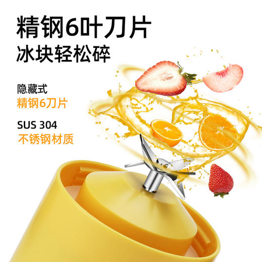 【懒人鲜榨❗️便携榨汁杯】满电畅饮榨汁杯，小巧随身，鲜榨果汁秒get❗️一键启动快速出汁，家用电动果汁杯充电榨汁机L 商品图2