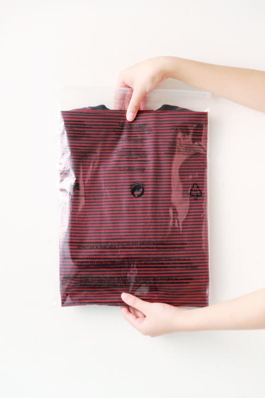 港风条纹tee，胸口小标设计。宽松复古做旧磨破圆领半袖儿C032458 商品图14