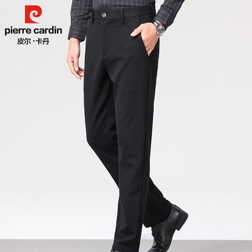 皮尔卡丹420克秋冬羊毛商务长裤针织裤PXX08012 商品图3