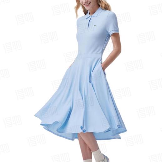 法国e鱼女装夏季新款法式优雅POLO短袖连衣裙女| 商品图1