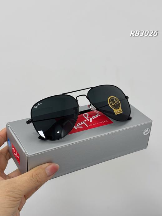 2026新款雷朋新款偏光墨镜-飞行员RB3026，全套包装，情侣款防紫外线太阳镜！ 商品图3