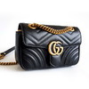 【95新】Gucci古驰Marmont系列446744黑金马蒙22新款内里链条包单肩包单肩斜挎包女士230326HS03 商品缩略图2