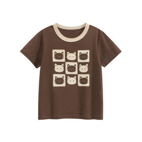 儿童短袖T恤2026夏季新款童装韩版女童卡通上衣宝宝衣服   27home-HT9282