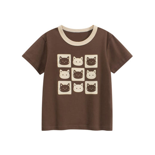 儿童短袖T恤2026夏季新款童装韩版女童卡通上衣宝宝衣服   27home-HT9282 商品图0