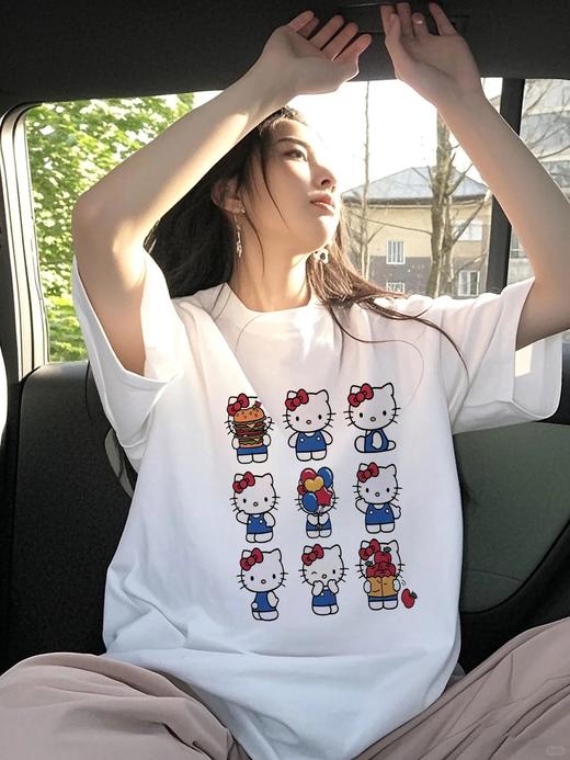 <曾小咸推荐>3.24 凯蒂猫印花纯棉短袖 日常89/件 前600单活动价69件 ！！【预售款，预计3-15天发货】 商品图2
