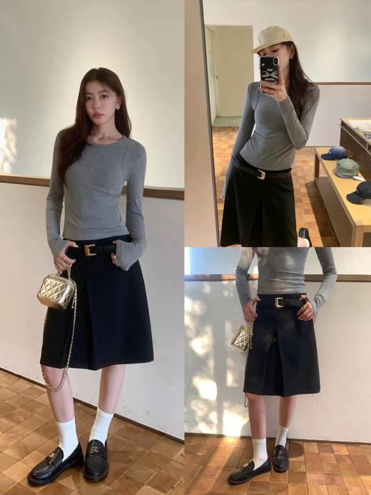 通勤知识分子A字干练高智感西装裙裤 商品图6