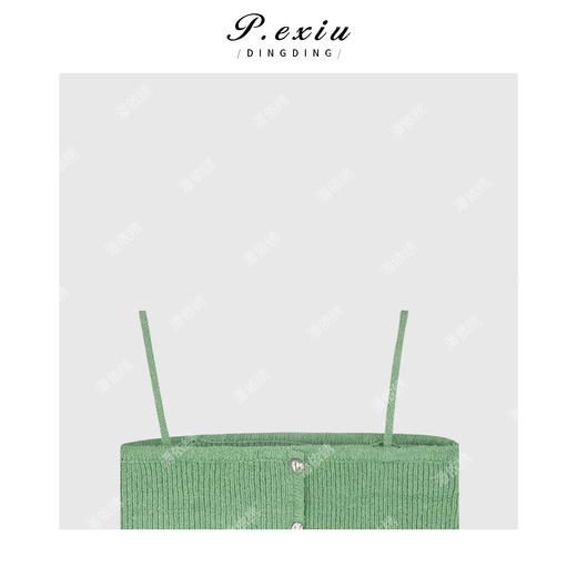 03-5潘依绣丁丁宠粉韩版毛衣吊带 Q4579 商品图2