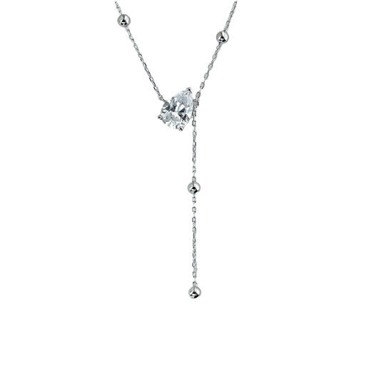 【风叙】925纯银水滴闪锆流苏项链【JHY-N002102B】 商品图4