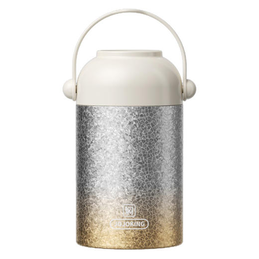 【高颜值❗️覆钛焖烧杯】冰花渐变工艺，覆钛内胆长效保温耐腐蚀，硅胶提手便携，焖粥、焖饭、焖汤一杯搞定，直身杯保温便携带饭无火焖烧礼品L 商品图4