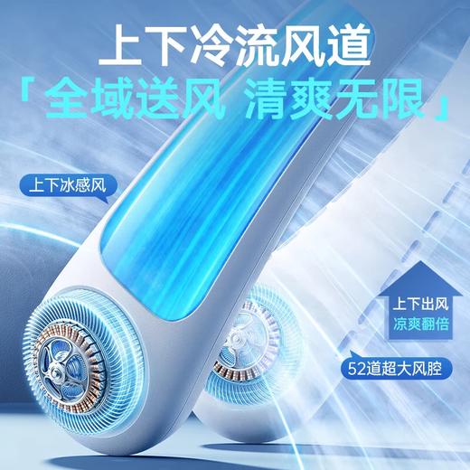 积分免费兑：睿量（REMAX）【16°C冷风吹全身】挂脖风扇随身便携脖子制冷空调户外出行学生办公无叶usb静音头戴小风扇 白色 0mAh 商品图1