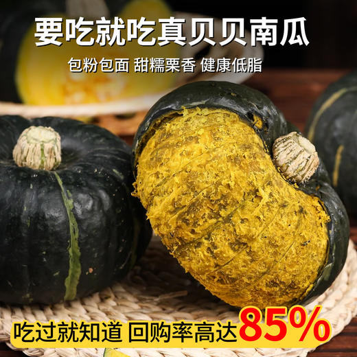 在菌屋 山东老品种贝贝南瓜5斤装 口感粉面 甜糯栗香 商品图3