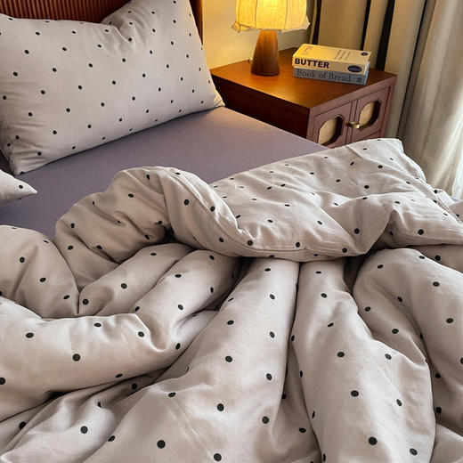 全棉双层纱~A类母婴级全棉纱布四件套 亲肤柔软西汉透气 越洗越软 月子被套床单床笠款印花三件套 商品图6