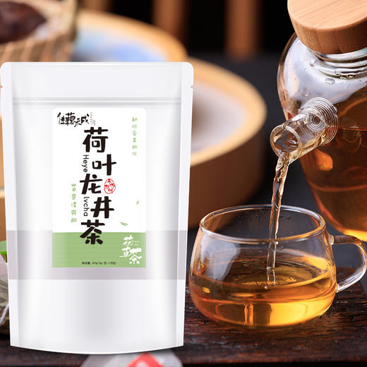 佳藕天成 荷叶龙井茶 60g 商品图0
