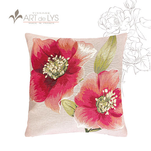 ADL·法国百合织造艺术·花卉系列【靠枕套/送枕芯】 商品图4